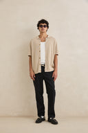 Polo knit TEXTURED