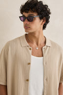 Polo knit TEXTURED