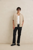 Polo knit TEXTURED