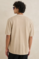 Polo knit TEXTURED