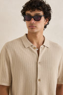 Polo knit TEXTURED