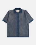 VELZY HELIO STRIPE knit polo shirt