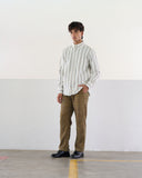 Camisa Nº5 Classic rayas Tostado y Azul