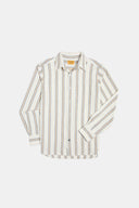 Camisa Nº5 Classic rayas Tostado y Azul