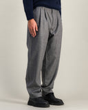 Pantalón DOUBLE PLEATS FLANNEL Gris