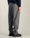 Pantalón DOUBLE PLEATS FLANNEL Gris