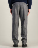 Pantalón DOUBLE PLEATS FLANNEL Gris