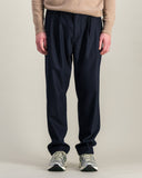 Pantalón DOUBLE PLEATS FLANNEL Navy