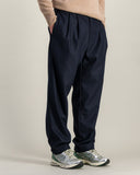 Pantalón DOUBLE PLEATS FLANNEL Navy