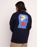 Sudadera FREE MIND navy