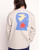 Sudadera FREE MIND Gris perla