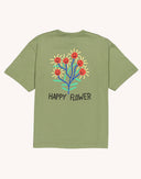 Camiseta HAPPY FLOWER Verde