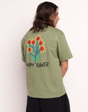 Camiseta HAPPY FLOWER Verde